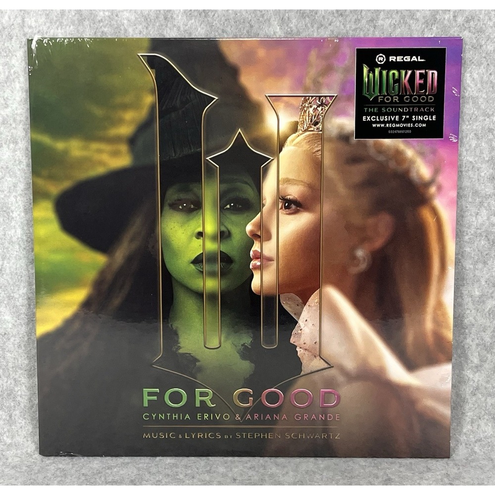 Wicked For Good Single Vinyl Record Regal 7" Exclusive‎ New SEALED Collectible